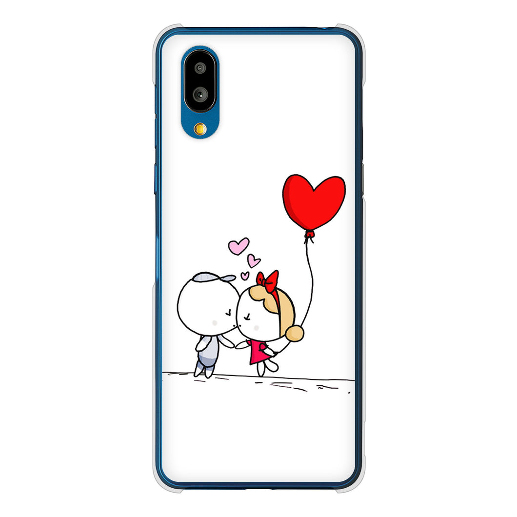 シンプルスマホ7 A404SH SoftBank 高画質仕上げ 背面印刷 ハードケースカップル