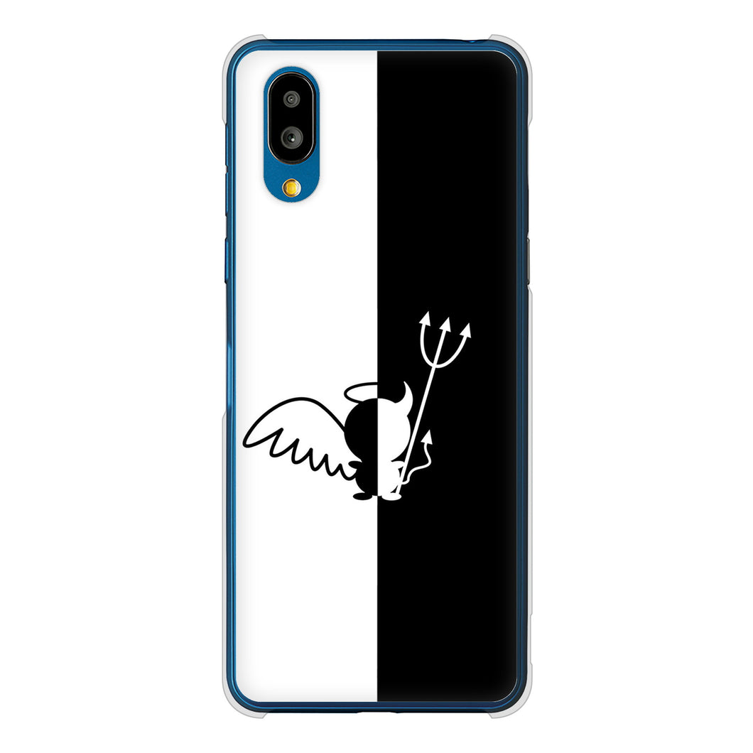 シンプルスマホ7 A404SH SoftBank 高画質仕上げ 背面印刷 ハードケース 【027 ハーフデビット】