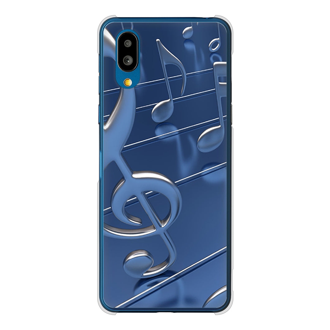 シンプルスマホ7 A404SH SoftBank 高画質仕上げ 背面印刷 ハードケース音符