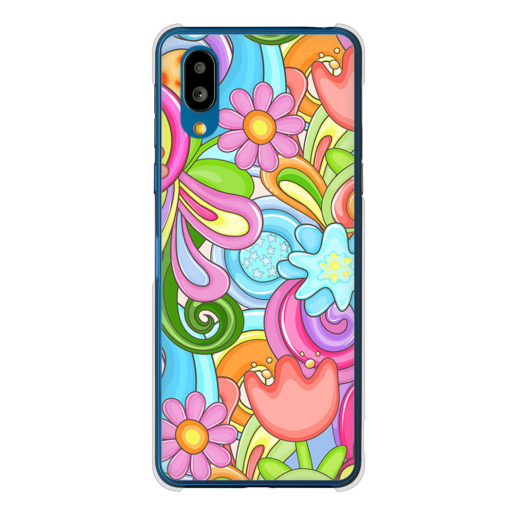 シンプルスマホ7 A404SH SoftBank 高画質仕上げ 背面印刷 ハードケース 【713 ミラクルフラワー】