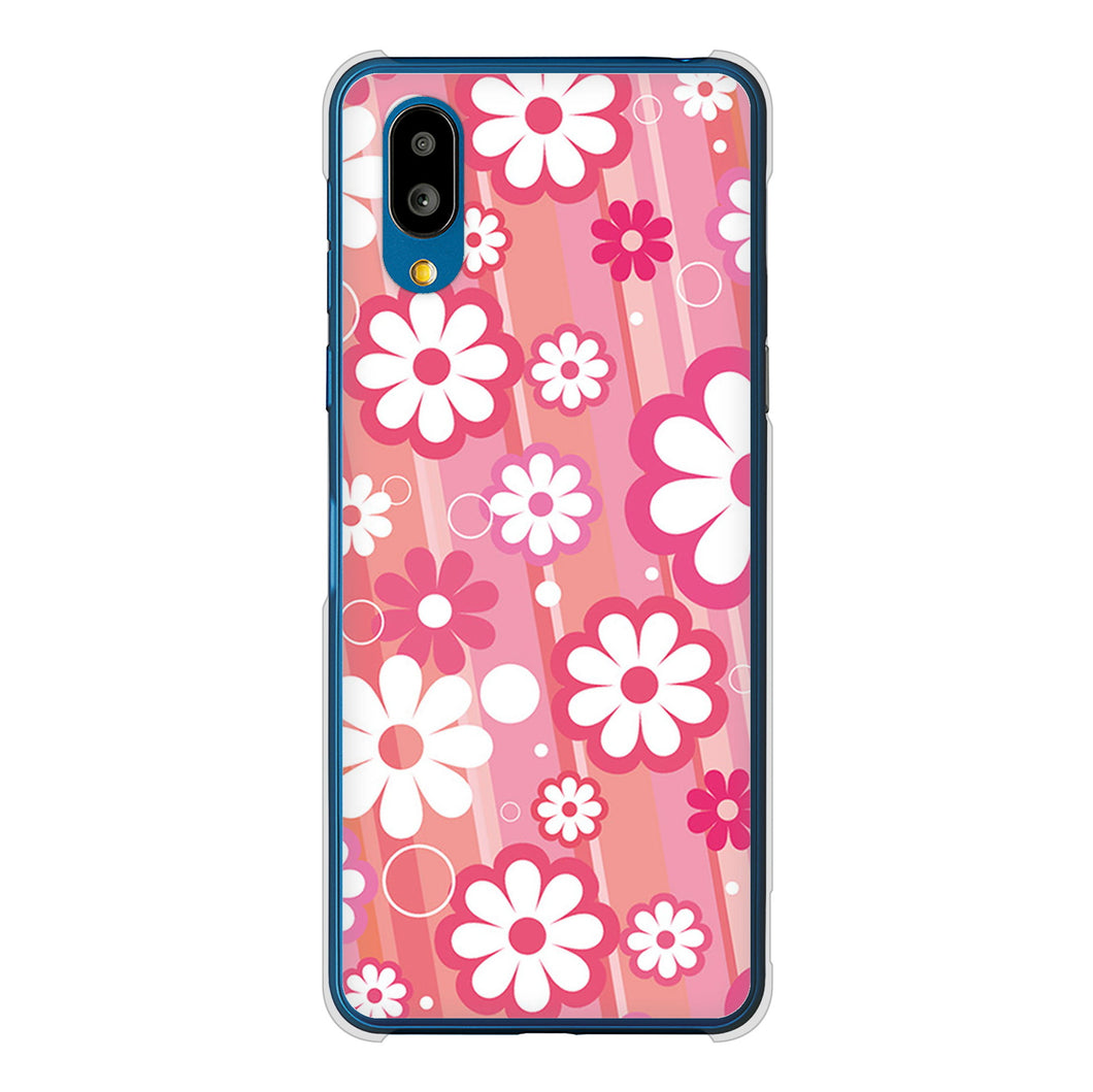 シンプルスマホ7 A404SH SoftBank 高画質仕上げ 背面印刷 ハードケース 【751 マーガレット(ピンク系)】