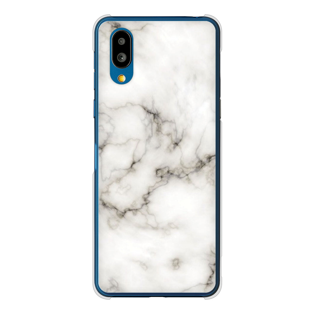 シンプルスマホ7 A404SH SoftBank 高画質仕上げ 背面印刷 ハードケース大理石BK