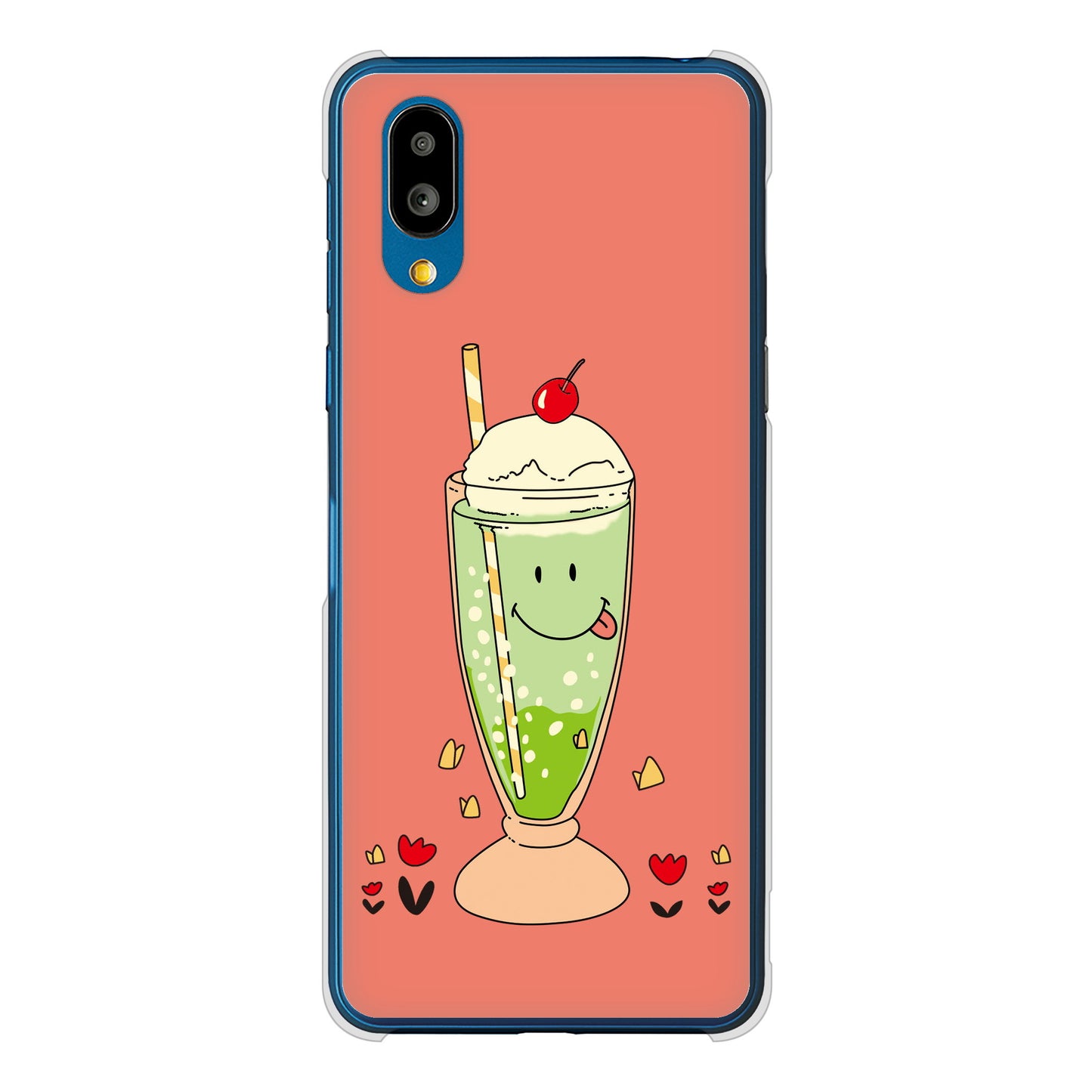 シンプルスマホ7 A404SH SoftBank 高画質仕上げ 背面印刷 ハードケーススイーツイラスト