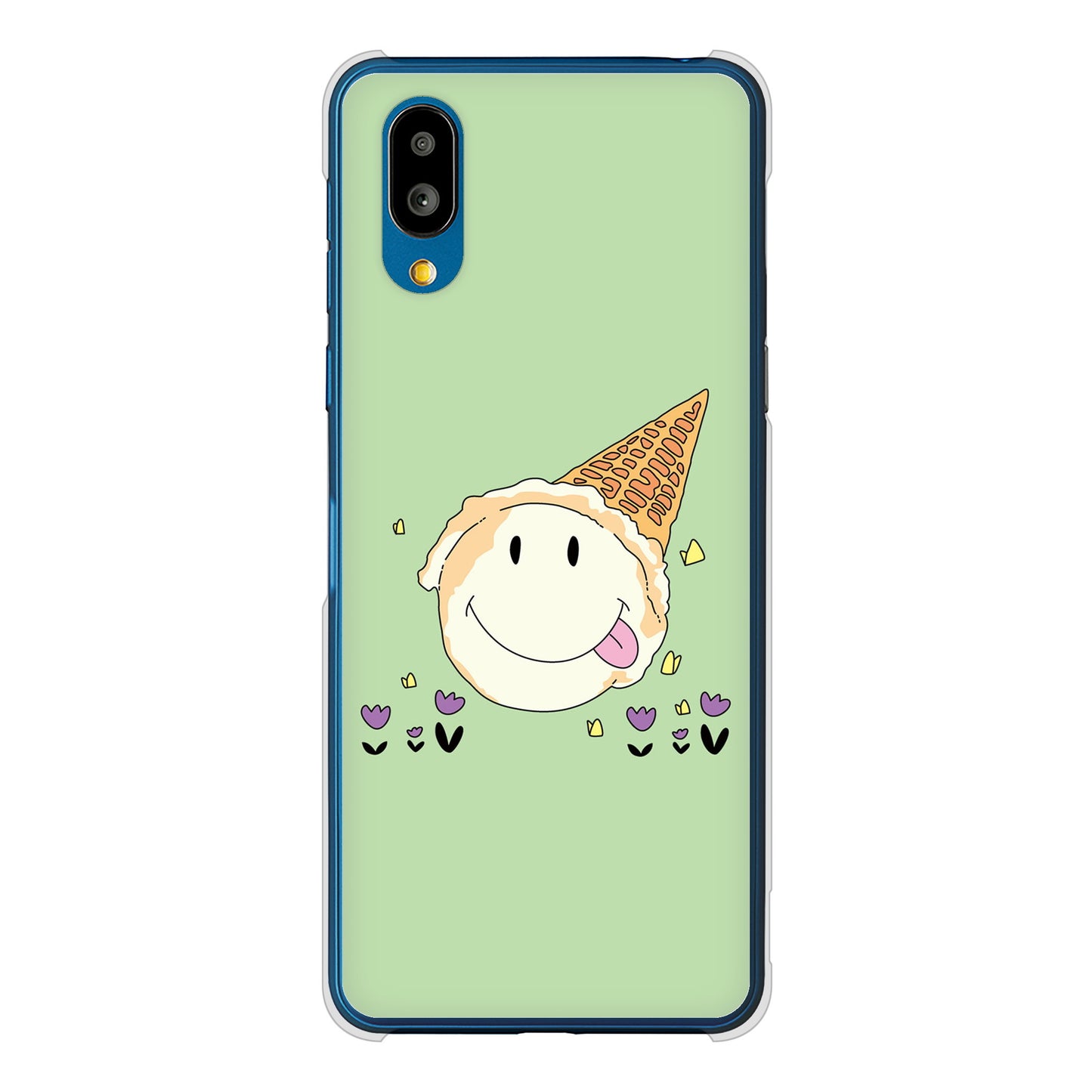 シンプルスマホ7 A404SH SoftBank 高画質仕上げ 背面印刷 ハードケーススイーツイラスト