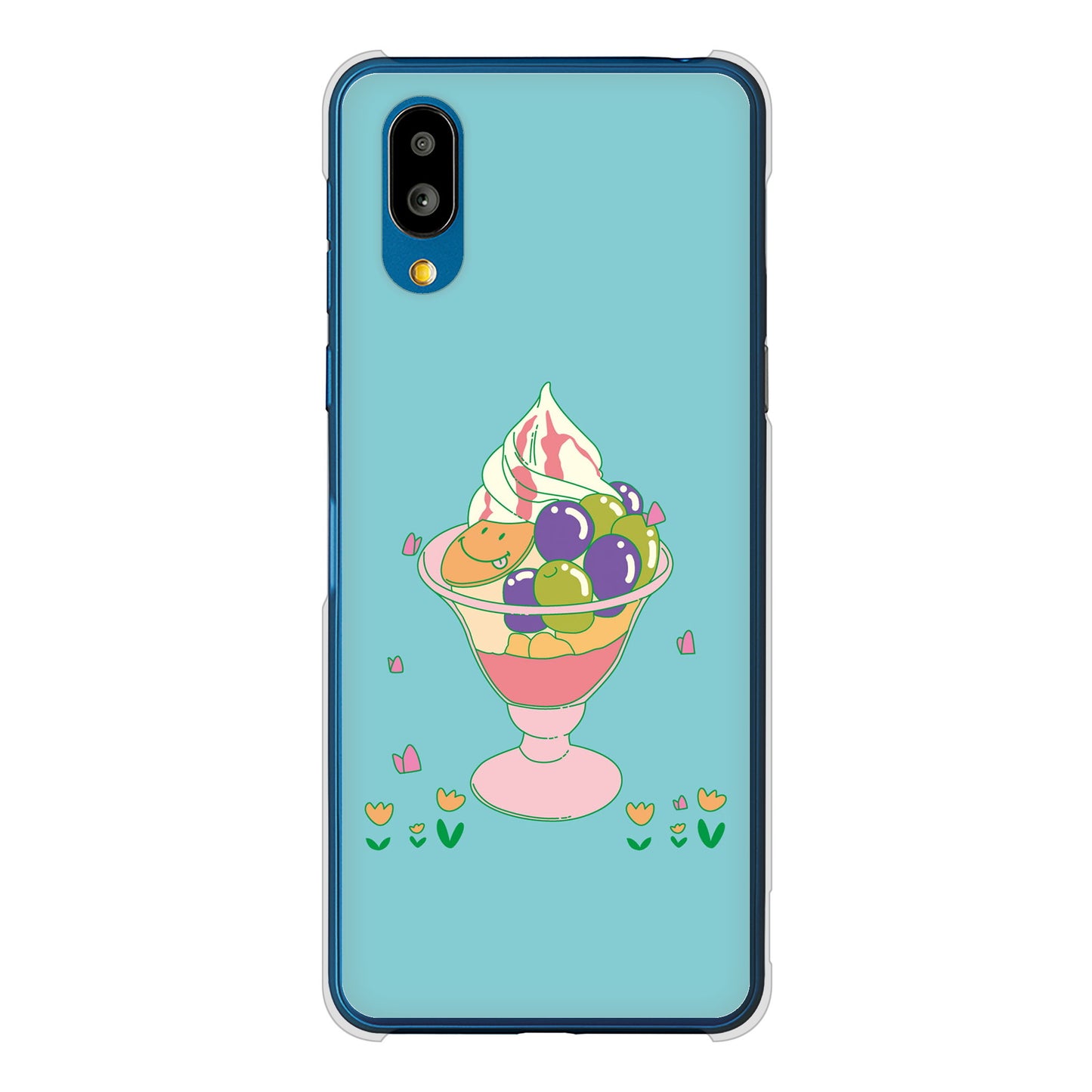 シンプルスマホ7 A404SH SoftBank 高画質仕上げ 背面印刷 ハードケーススイーツイラスト