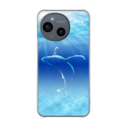 AQUOS sense9 A405SH SoftBank 高画質仕上げ 背面印刷 ハードケース海の守り神