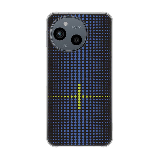 AQUOS sense9 A405SH SoftBank 高画質仕上げ 背面印刷 ハードケース 【IB907 グラデーションドット】