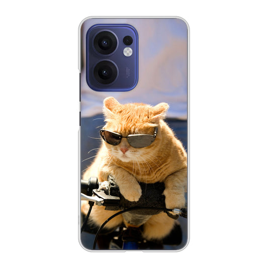 OPPO Reno13 A A501OP Y!mobile 595 にゃんとサイクル ハードケース 背面印刷