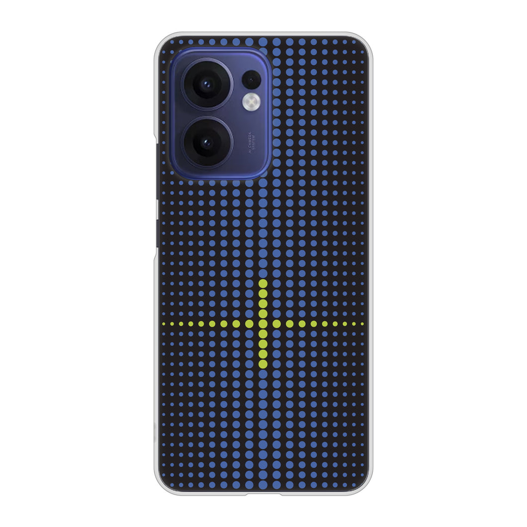 OPPO Reno13 A A501OP Y!mobile 高画質仕上げ 背面印刷 ハードケース 【IB907 グラデーションドット】