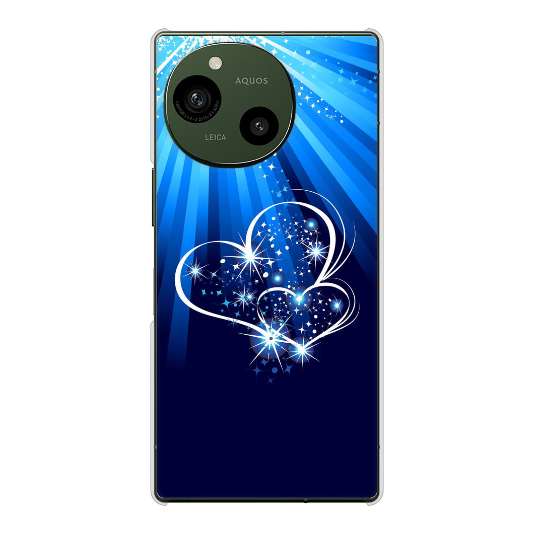 AQUOS R10 A501SH SoftBank 高画質仕上げ 背面印刷 ハードケースきらめきハート