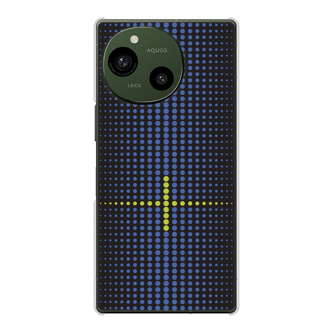 AQUOS R10 A501SH SoftBank 高画質仕上げ 背面印刷 ハードケース 【IB907 グラデーションドット】
