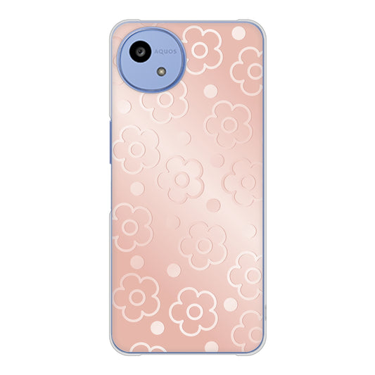 AQUOS wish5 A502SH Y!mobile 高画質仕上げ 背面印刷 ハードケースエンボス風デイジーシンプル