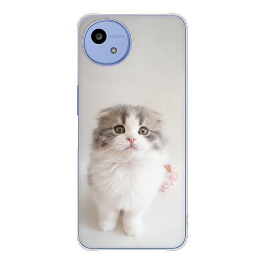 AQUOS wish5 A502SH Y!mobile VA803 まっていますネコ ハードケース 背面印刷