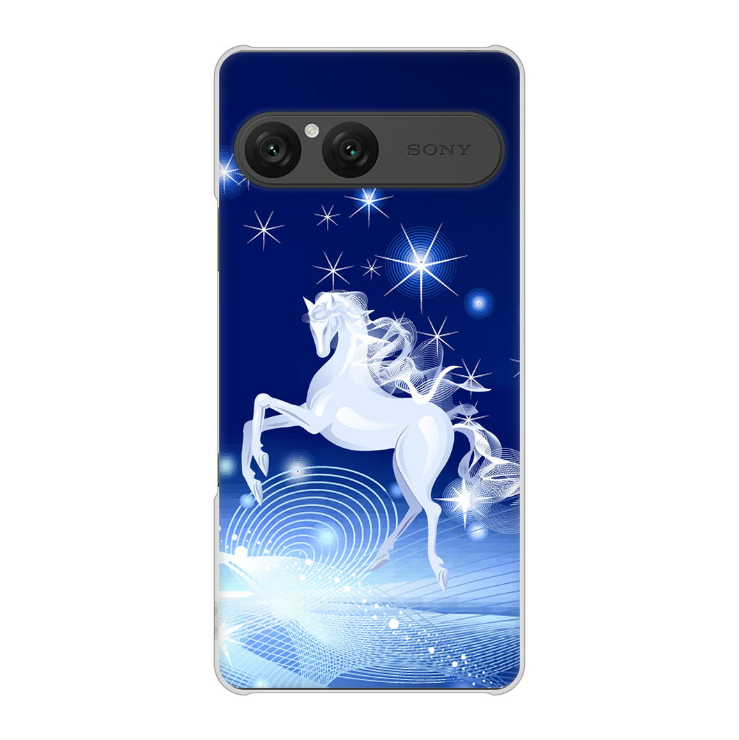 Xperia 10 VII A502SO SoftBank 高画質仕上げ 背面印刷 ハードケース 【436 ペガサス】