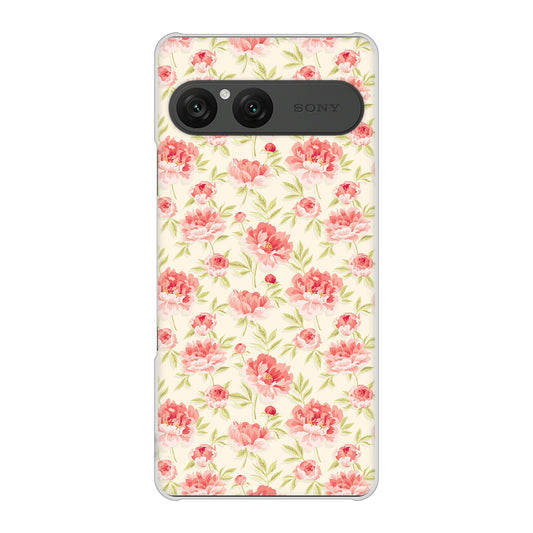 Xperia 10 VII A502SO SoftBank 高画質仕上げ 背面印刷 ハードケース北欧の小花