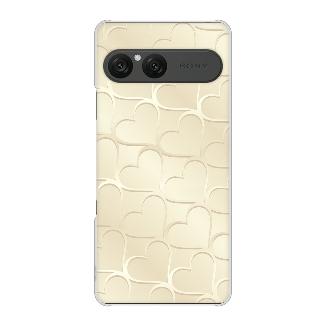 Xperia 10 VII A502SO SoftBank 高画質仕上げ 背面印刷 ハードケースかくれハート