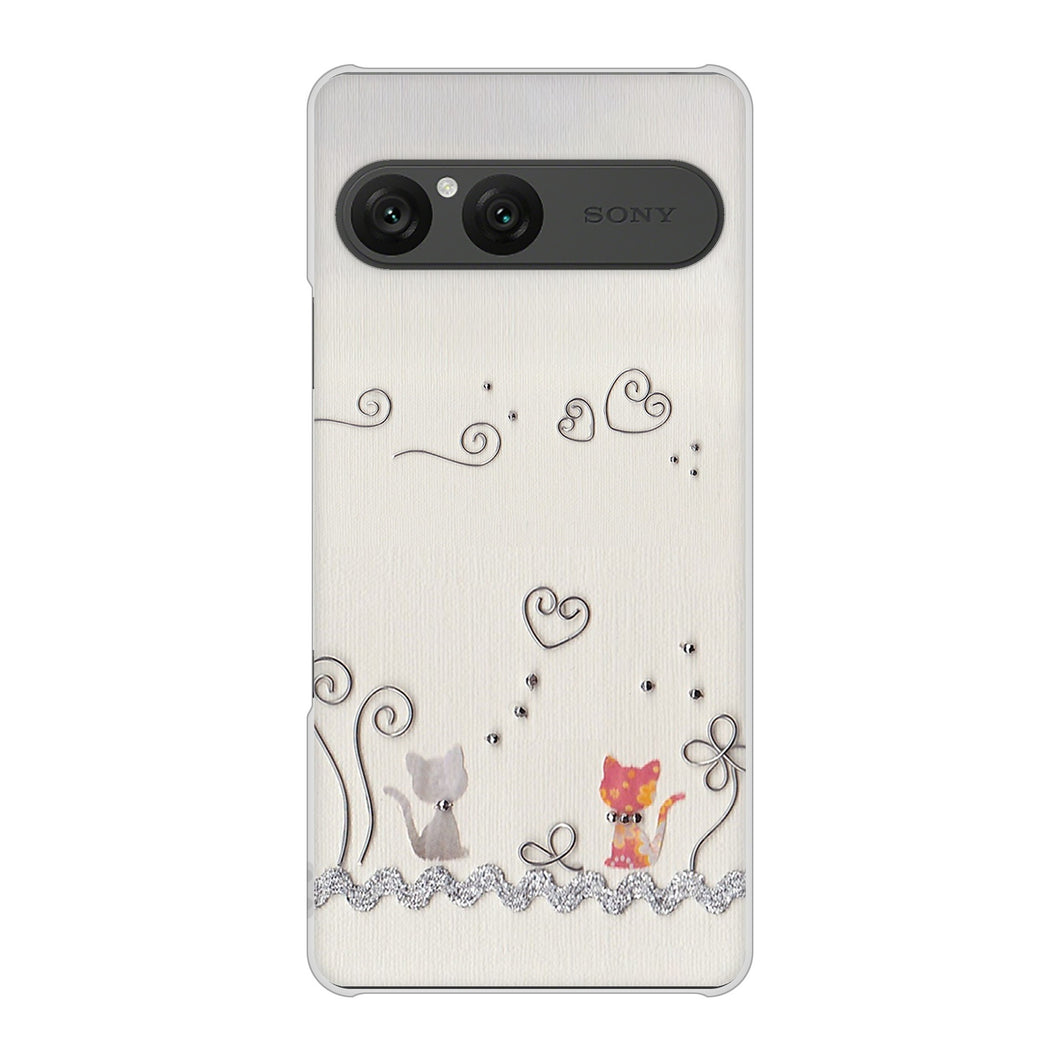 Xperia 10 VII A502SO SoftBank 高画質仕上げ 背面印刷 ハードケースクラフト写真ネコ