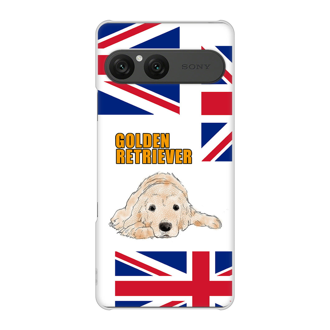 Xperia 10 VII A502SO SoftBank 高画質仕上げ 背面印刷 ハードケースゴールデンレトリバー