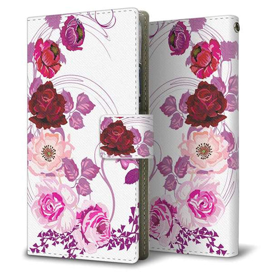 Galaxy S25 SM-S931Z SoftBank 高画質仕上げ プリント手帳型ケース ( 薄型スリム )ロマンチックなバラ 耐衝撃