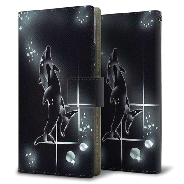 arrows We2 FCG02 au 高画質仕上げ プリント手帳型ケース ( 薄型スリム )海の守り神 耐衝撃