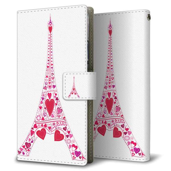 arrows We2 Plus F-51E docomo 高画質仕上げ プリント手帳型ケース ( 薄型スリム )LOVE フランス