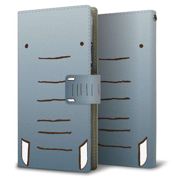 Xiaomi 14T XIG07 au 高画質仕上げ プリント手帳型ケース ( 薄型スリム )ドアップアニマル
