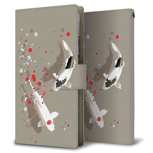 iPhone16e 高画質仕上げ プリント手帳型ケース ( 薄型スリム ) 【367 よりそう鯉】