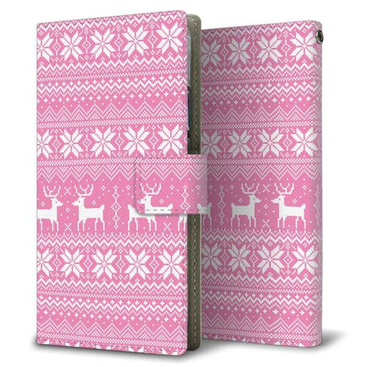 Xperia 10 VII SOG16 au 高画質仕上げ プリント手帳型ケース ( 薄型スリム )クリスマス