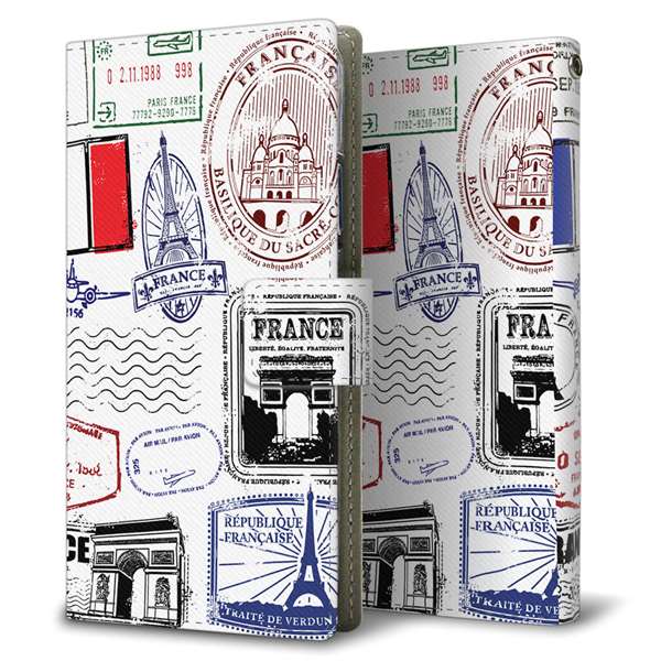 AQUOS R10 SH-51F docomo 高画質仕上げ プリント手帳型ケース ( 薄型スリム )LOVE フランス