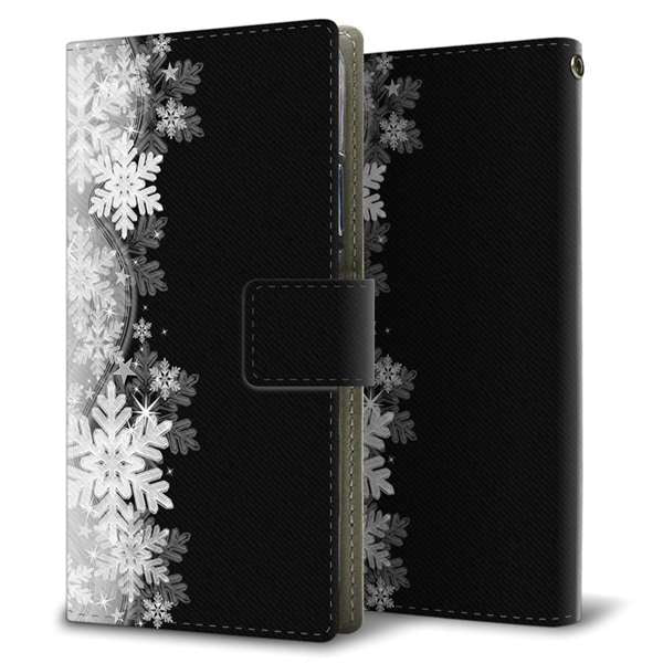 Xiaomi 14T XIG07 au 高画質仕上げ プリント手帳型ケース ( 薄型スリム ) 【603 白銀と闇】