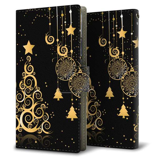 AQUOS wish4 SH-52E docomo 高画質仕上げ プリント手帳型ケース ( 薄型スリム )クリスマス