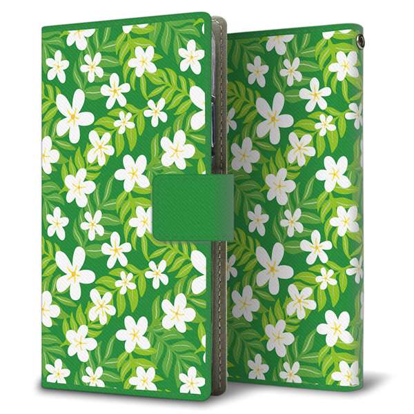 Xperia 1 IV SOG06 au 高画質仕上げ プリント手帳型ケース ( 薄型スリム ) 【760 ジャスミンの花畑】