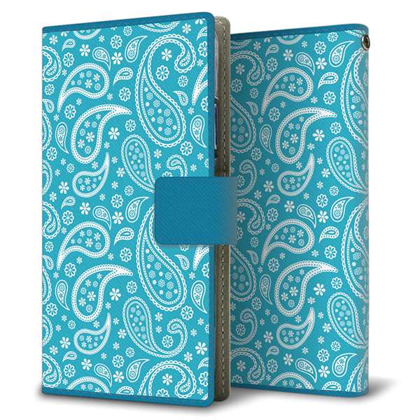 AQUOS R10 SH-51F docomo 高画質仕上げ プリント手帳型ケース ( 薄型スリム )ペイズリー