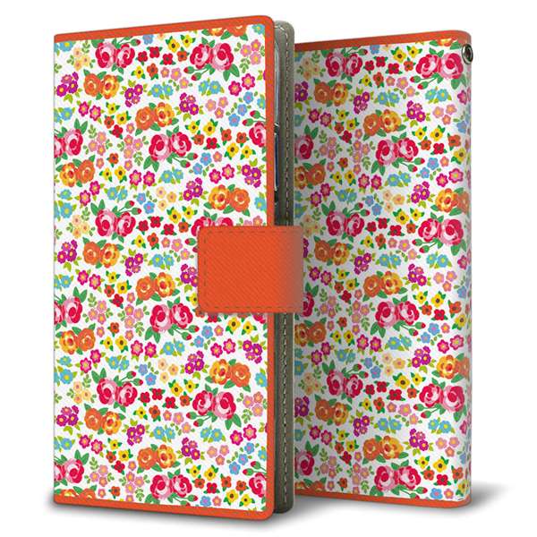 AQUOS wish3 SH-53D docomo 高画質仕上げ プリント手帳型ケース(薄型スリム)リバティプリント