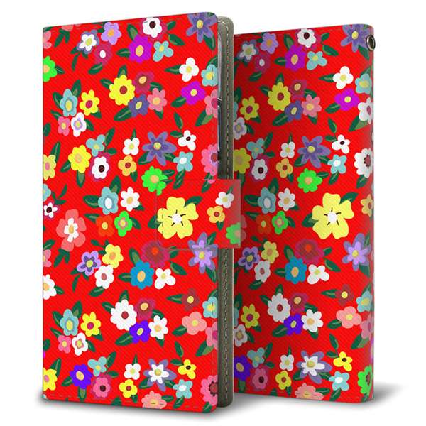 Galaxy S24 FE SCG30 au 高画質仕上げ プリント手帳型ケース ( 薄型スリム )リバティプリント