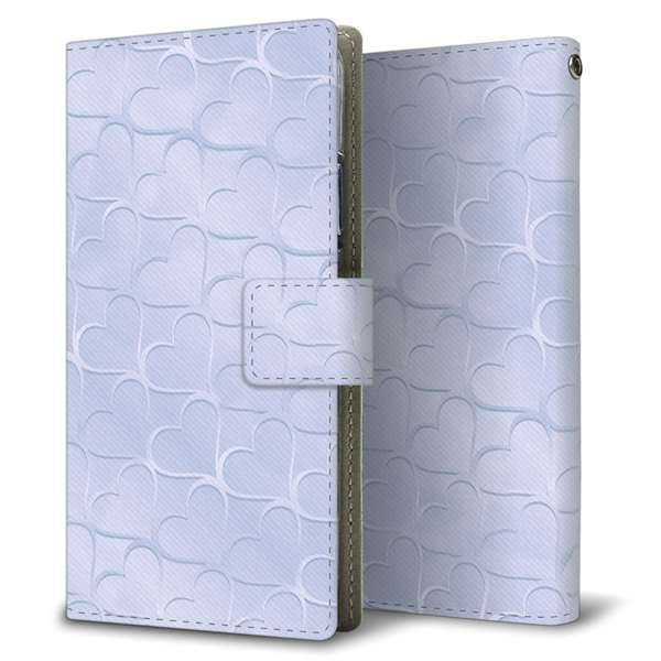 Galaxy A55 5G SC-53E docomo 高画質仕上げ プリント手帳型ケース ( 薄型スリム )かくれハート