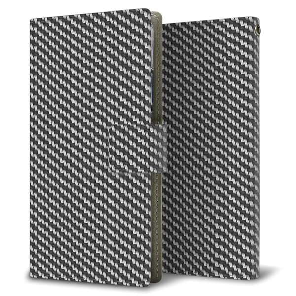 Xiaomi 14T Pro A402XM SoftBank 高画質仕上げ プリント手帳型ケース ( 薄型スリム )カーボン
