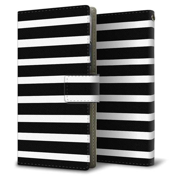 Xiaomi 14T Pro A402XM SoftBank 高画質仕上げ プリント手帳型ケース ( 薄型スリム )シンプルボーダー