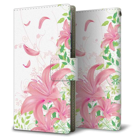 BASIO active2 SHG12 au 高画質仕上げ プリント手帳型ケース ( 薄型スリム )ユリ