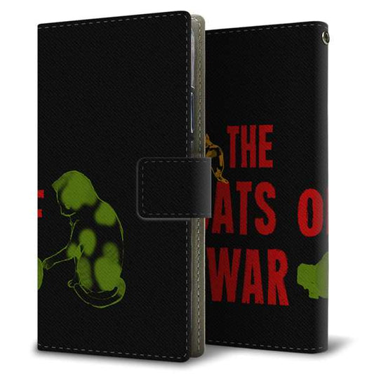OPPO Reno7 A OPG04 au 高画質仕上げ プリント手帳型ケース ( 薄型スリム )THE CATS OF WAR