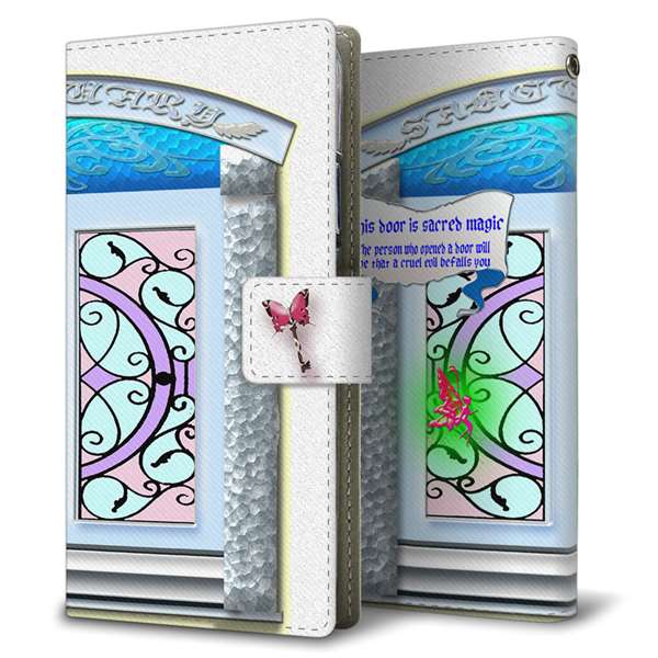 AQUOS wish4 SH-52E docomo 高画質仕上げ プリント手帳型ケース ( 薄型スリム )魔法のドア