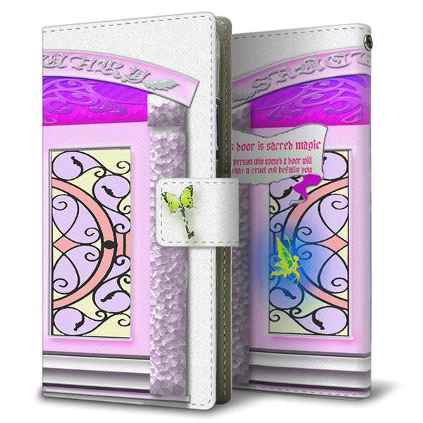 Galaxy S24 SC-51E docomo 高画質仕上げ プリント手帳型ケース ( 薄型スリム )魔法のドア