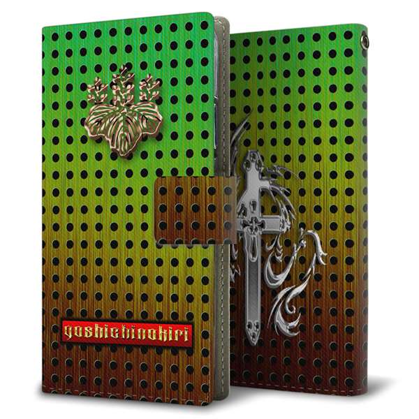 moto g13 高画質仕上げ プリント手帳型ケース ( 薄型スリム )クロスと紋章