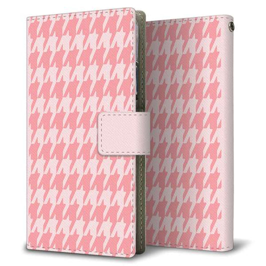 Xperia 10 VI SOG14 au 高画質仕上げ プリント手帳型ケース ( 薄型スリム )千鳥格子