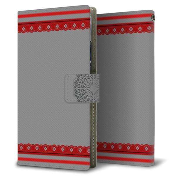 OPPO Reno11 A A401OP Y!mobile 高画質仕上げ プリント手帳型ケース ( 薄型スリム )レース