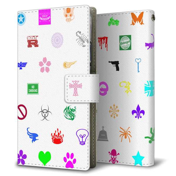 arrows We2 Plus F-51E docomo 高画質仕上げ プリント手帳型ケース ( 薄型スリム )モノグラム