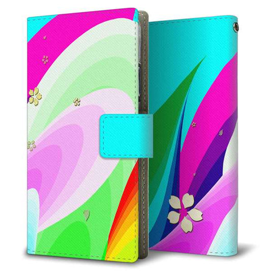 Xperia 1 IV A201SO SoftBank 高画質仕上げ プリント手帳型ケース ( 薄型スリム )サクラ