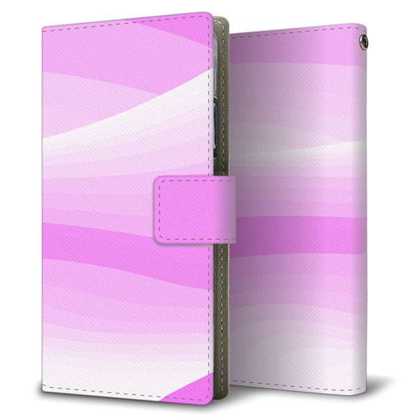 Galaxy S23 Ultra SCG20 au 高画質仕上げ プリント手帳型ケース ( 薄型スリム )ウェーブ