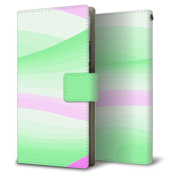 AQUOS sense9 SH-M29 高画質仕上げ プリント手帳型ケース ( 薄型スリム )ウェーブ