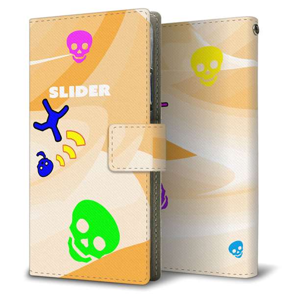 らくらくスマートフォン F-53E docomo 高画質仕上げ プリント手帳型ケース ( 薄型スリム )ピクトマン